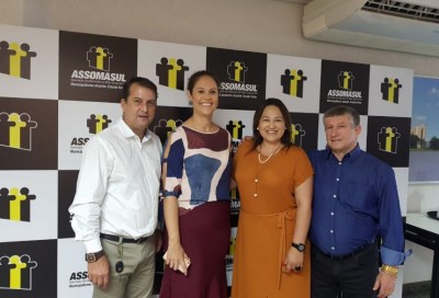 Prefeito de Jateí, Eraldo Leite, é o primeiro a votar na eleição da Assomasul