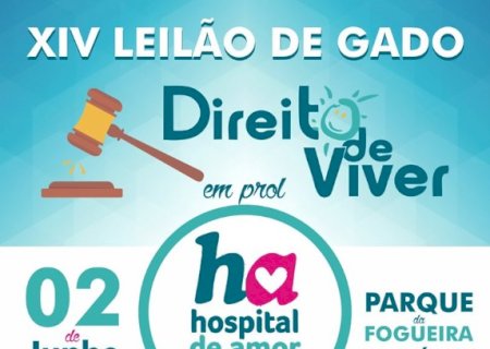 É neste domingo 14º Leilão de Gado em Jateí - Direito de Viver em prol ao Hospital de Amor de Barretos