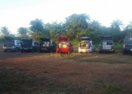 Na região de Maracaju, DOF detém 6 e apreende comboio com contrabando que seria levado para Nova Alvorada do Sul