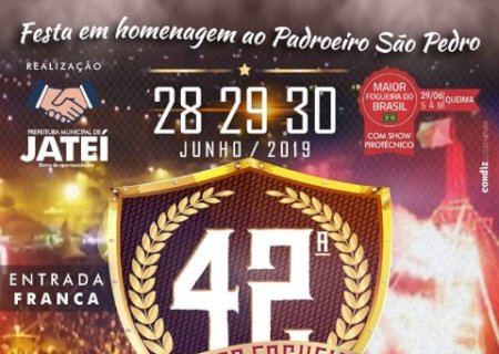 Queima da maior fogueira do Brasil será no sábado que terá show com Edson e Hudson em Jateí