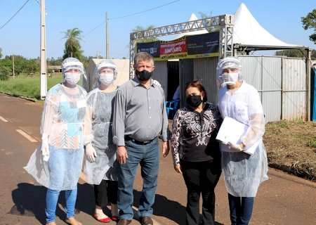 Barreira Sanitária fortalece prevenção de combate ao Covid-19 na entrada de Jateí