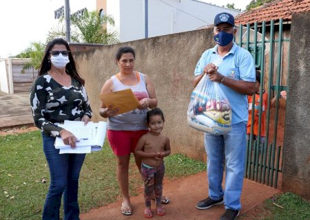 JATEÍ faz distribuição de cestas básicas as famílias dos alunos de baixa renda e em vulnerabilidade