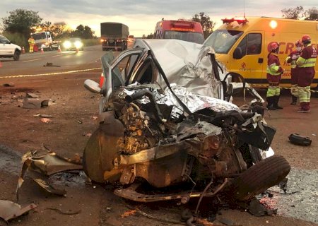 Identificado o casal morto em acidente na BR 163, entre Nova Alvorada e Rio Brilhante