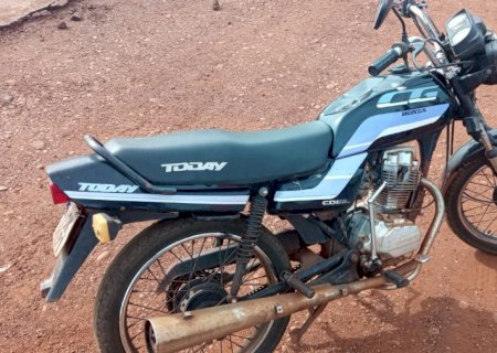 Motocicleta furtada em Glória de Dourados é recuperada pela GM de Dourados