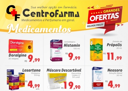 Confira as ofertas da CentroFarma