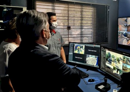 Jateí inaugura sistema de videomonitoramento considerado modelo para o Estado