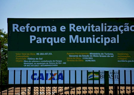 Prefeitura aguarda empresa concluir obras de reforma e revitalização para reabrir Aqua Park de Fátima do Sul