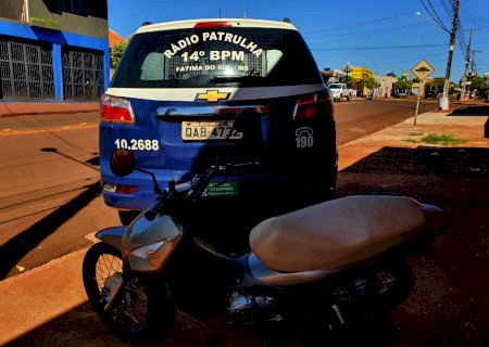 Autor de furto de motocicleta é preso por Policiais Militares de Fátima do Sul