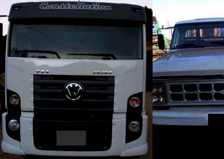 Caminhão e caminhonete F-4.000 são furtados do Pátio da Garagem da Prefeitura de Fátima do Sul