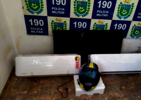 Polícia recupera produtos furtados em Nova Andradina