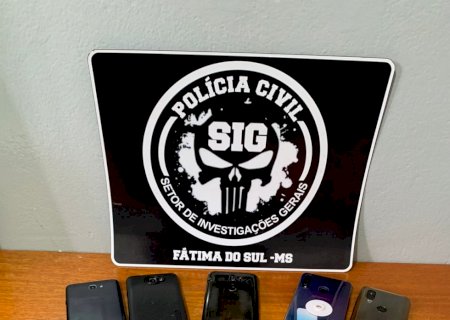 Polícia Civil de Fátima do Sul apreende 10 aparelhos celulares na Operação 'Fim da Linha'>