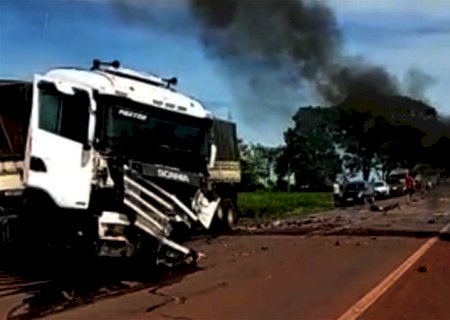 Motorista que morreu queimado morava em Dourados; Condutor da carreta mora em Fátima do Sul