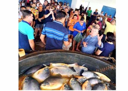 Em Jateí, prefeito mantém tradição de 18 anos e garante peixe na mesa de quem mais precisa