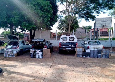 Força Tática apreende três veículos com contrabando na região de Fátima do Sul em menos de 24h