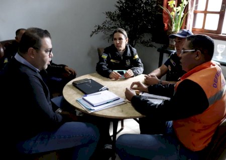 Alan Guedes recebe novo coordenador da Defesa Civil de Dourados>