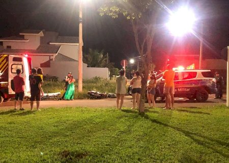 Nova Andradina: Motociclista tem parte da perna amputada em acidente no Portal do Parque