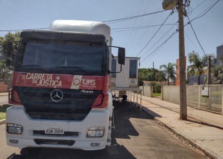 Carreta da Justiça está em Jateí para atender a população nesta quinta e sexta-feira