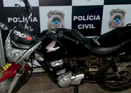 Desmanche de motos é descoberto dois são presos e adolescente apreendido em Nova Andradina