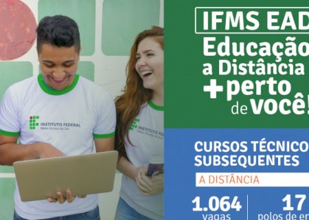IFMS divulga 1ª chamada para cursos técnicos a distância