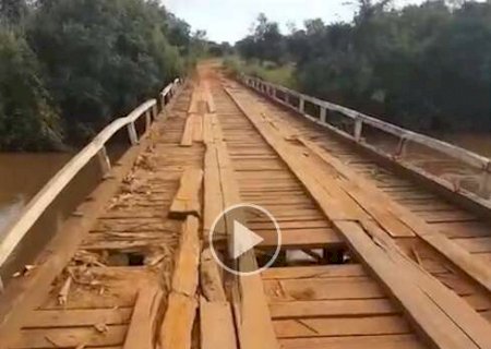 Deteriorada, ponte sobre o rio Anhanduí corre o risco de desabar entre Campo Grande e Nova Alvorada do Sul