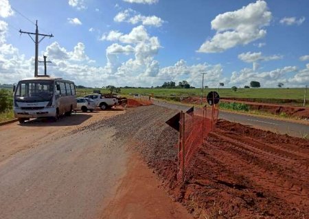 Governo abrirá nova licitação para conter a erosão na MS-473, em Nova Andradina