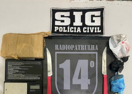 Acusado de tráfico de drogas é detido pelo SIG e Rádio Patrulha em Fátima do Sul