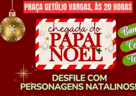 Chegada do Papai Noel terá Desfile Encantador em Fátima do Sul; Veja a programação
