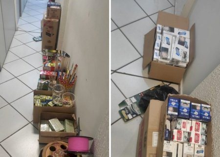 Homem é preso por vender fogos de artifício, linha chilena e cigarro paraguaio em MS