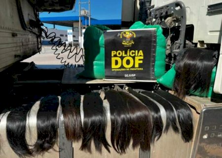 Condutor de carreta boliviana é flagrado com 115 kg de cabelo humano