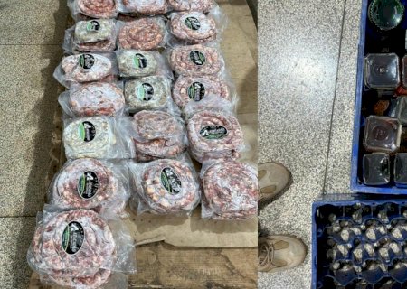 ‘Batida’ da polícia em comércios de Deodápolis apreende bebidas sem origem e até carne estragada