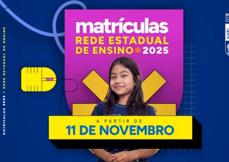Período de pré-matrículas das escolas estaduais de MS já começou