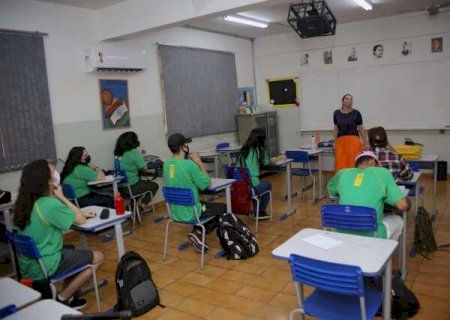 Estado recomenda distanciamento e máscaras nas escolas