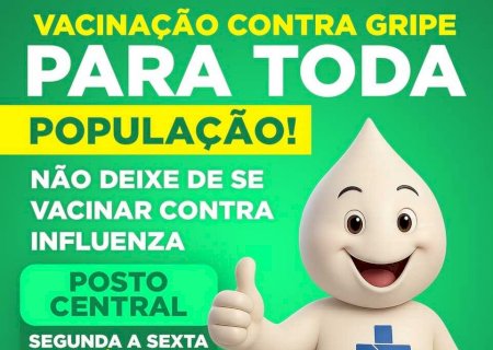 Entre as 3 primeiras em imunização no MS, Vicentina convoca toda população para vacinar contra GRIPE