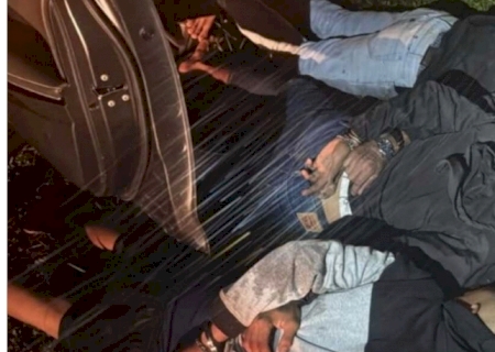Trio invade casa, faz família refém e é preso com carro e bens roubados em Selvíria
