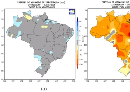 Em agosto, Inmet prevê chuva acima do esperado em regiões de MS
