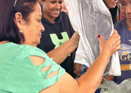 Com aumento de quantidade, Jateí mantém tradição de distribuição de peixes