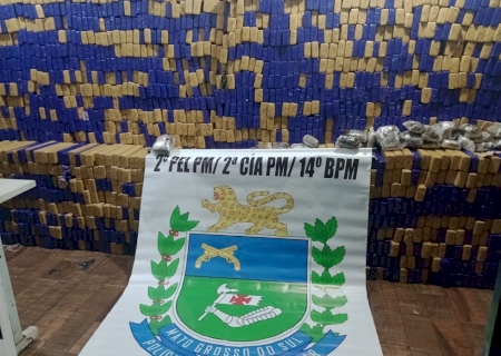 PM de Deodápolis apreende mais 2,5 toneladas de drogas