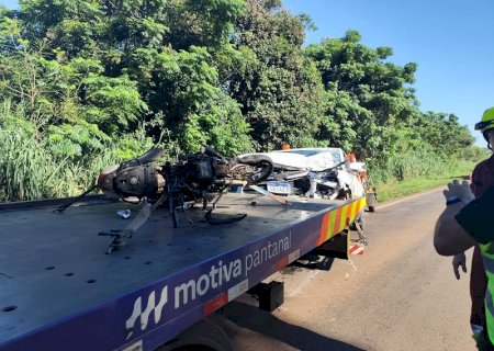 Colisão entre moto e carro da concessionária termina em morte na BR-163 entre Caarapó e Juti