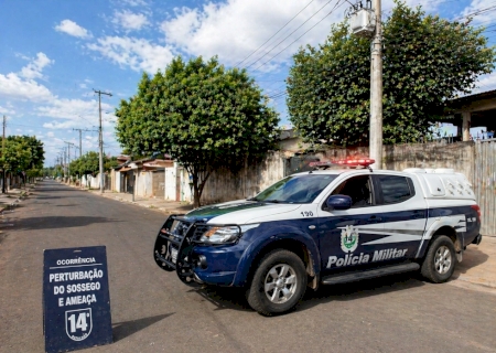 PM prende acusado de ocorrência de perturbação do sossego e ameaça em Fátima do Sul>