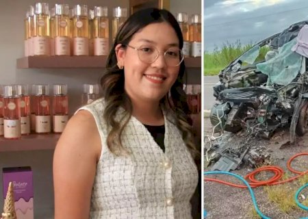 Jovem que morreu em acidente entre Deodápolis e Ivinhema era empresária em Nova Andradina>