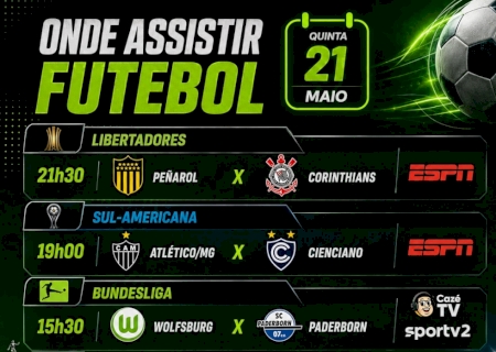 Jogos de Corinthians e Atlético-MG fecham rodada de futebol sul-americano>
