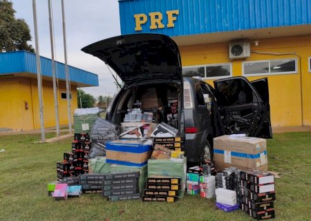 PRF apreende cigarros eletrônicos e celulares em MS>