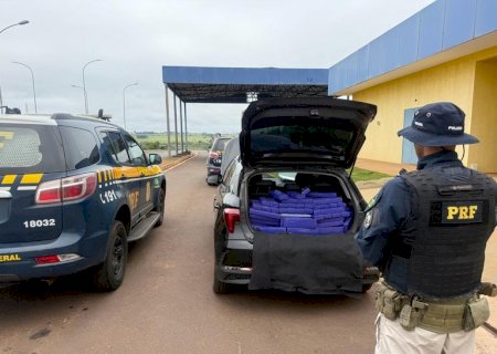 PRF apreende 485 Kg de maconha em Mundo Novo (MS)