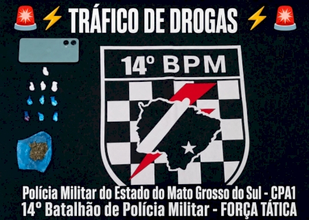 Força Tática flagra mulher com cocaína em Fátima do Sul>