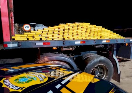 PRF apreende 370 Kg de cocaína em Campo Grande (MS)