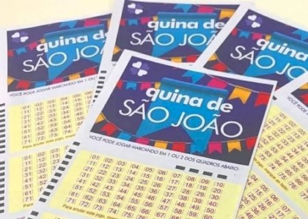 Quina de S&atilde;o Jo&atilde;o abre apostas com pr&ecirc;mio estimado em R$ 250 milh&otilde;es>