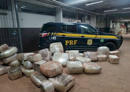 PRF apreende 583 quilos de drogas em Miranda (MS)>