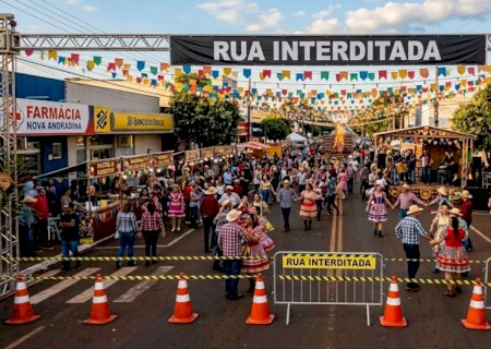 DEMTRAN interdita ruas neste sábado para festas juninas em Nova Andradina