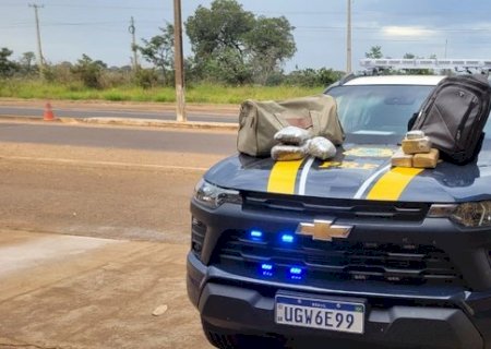 PRF apreende 4 Kg de drogas em Água Clara (MS)