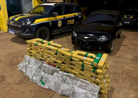 PRF apreende 174 Kg de maconha em Três Lagoas (MS)>